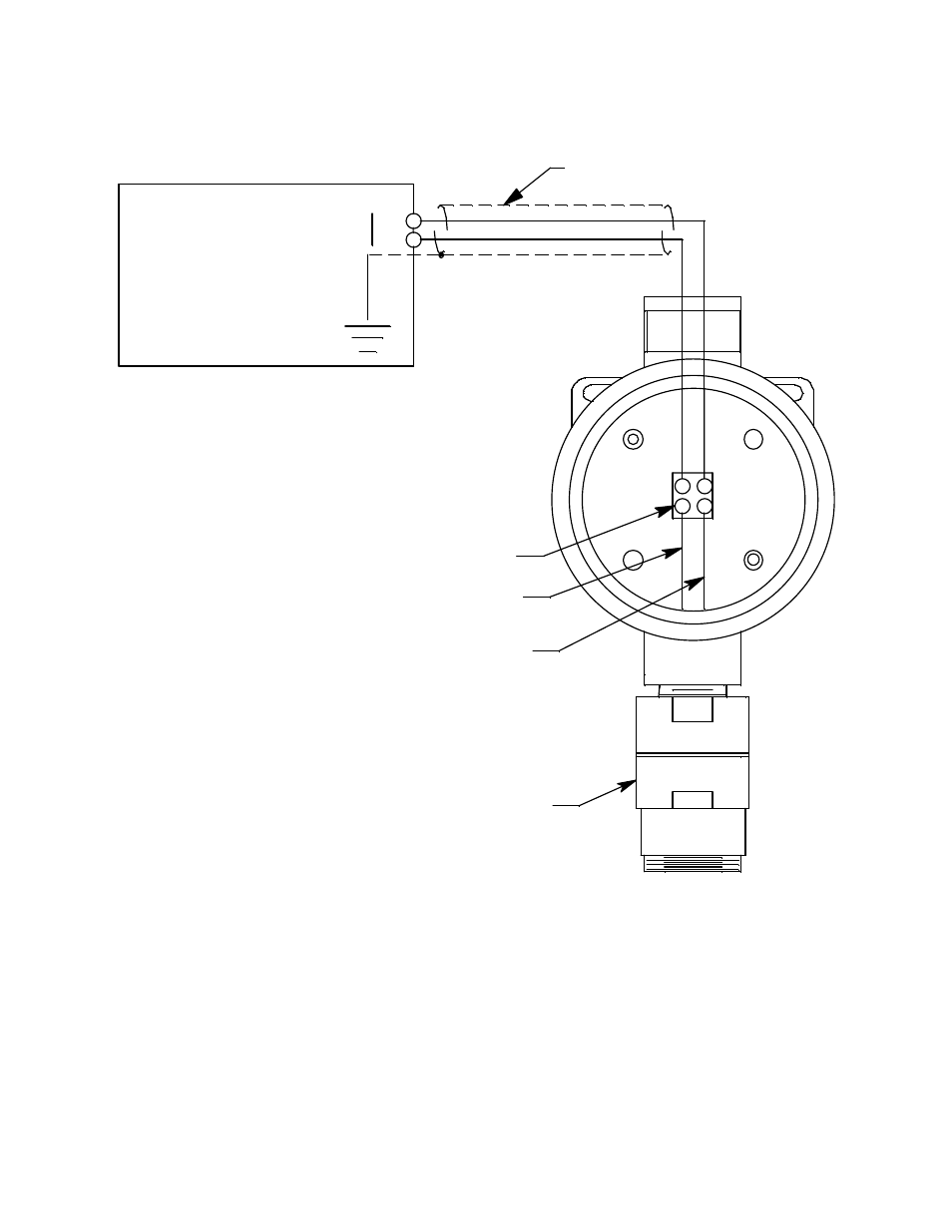 Cable shield, H2s detector red terminal block black, Controller housing | RKI Instruments 65-2427RKSS-05 User Manual | Page 11 / 18
