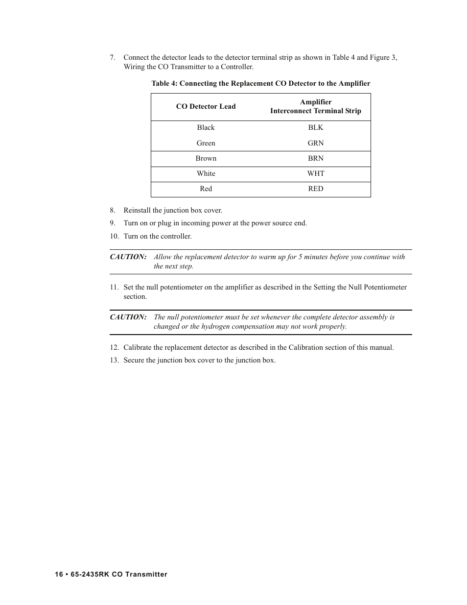 RKI Instruments 65-2435RK User Manual | Page 16 / 21