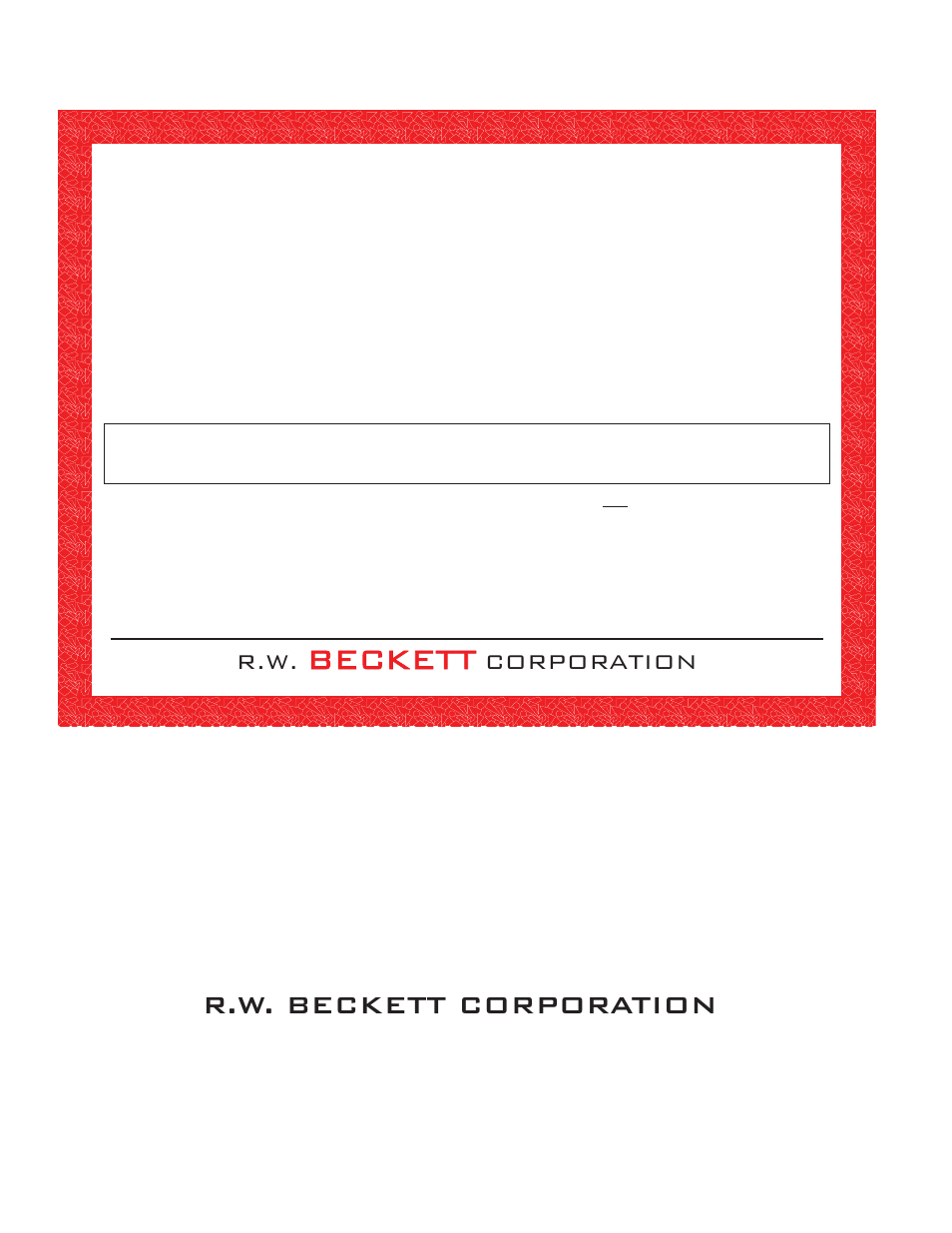 Warranty, Beckett, R.w. beckett corporation | Limited warranty information, Corporation | Beckett CF1000 User Manual | Page 20 / 20