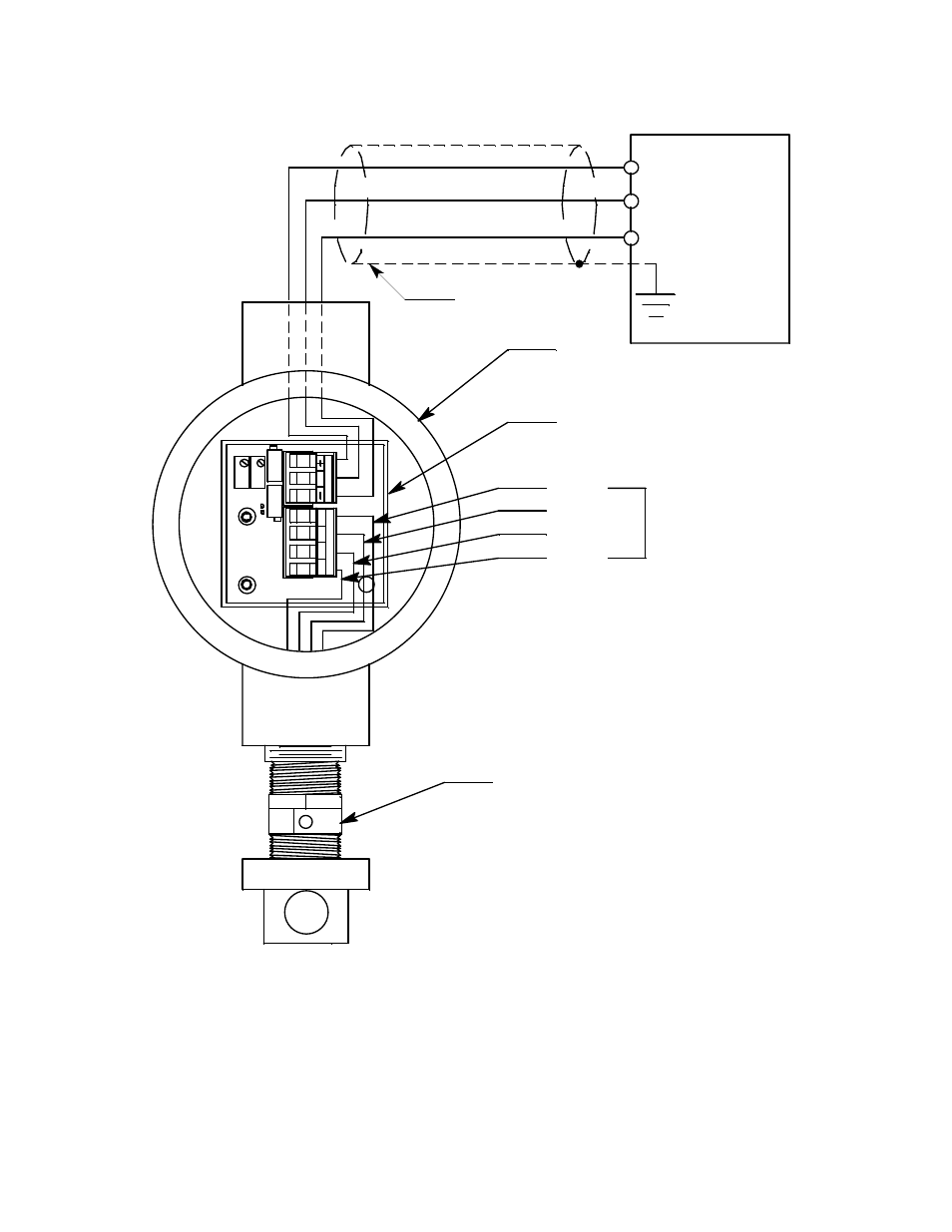 Green detector wires cable shield | RKI Instruments 65-2451RK-05 User Manual | Page 10 / 19