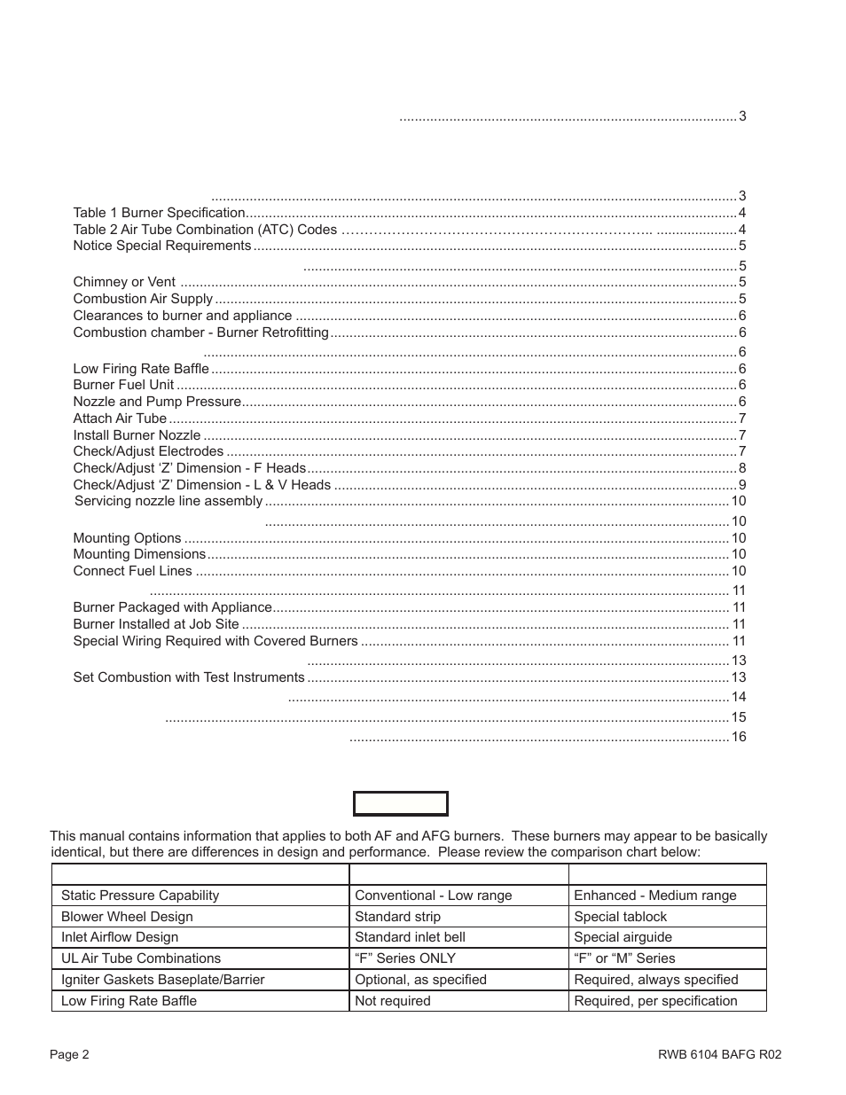 Beckett AFG User Manual | Page 2 / 16