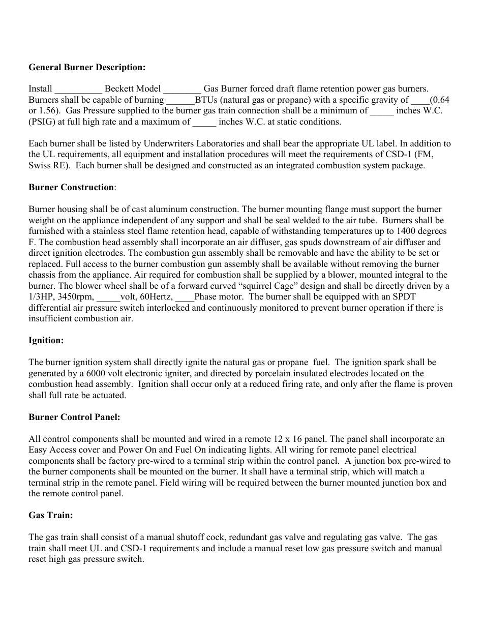 Beckett CG10B User Manual | Page 2 / 4