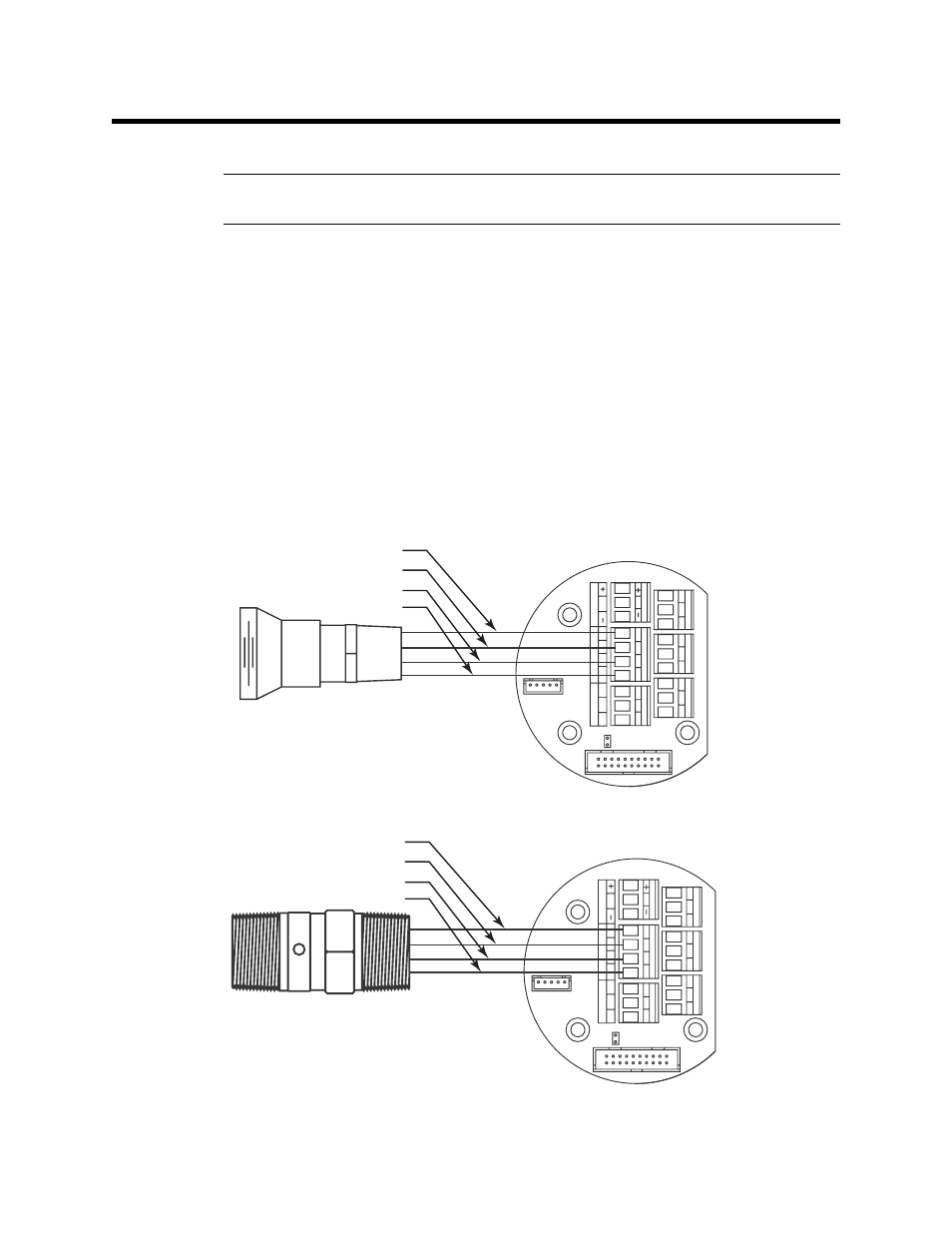 Wiring the m2 transmitter, Detector wiring, M2 transmitter operator’s manual 18 | Black green white red | RKI Instruments M2 Series User Manual | Page 23 / 74