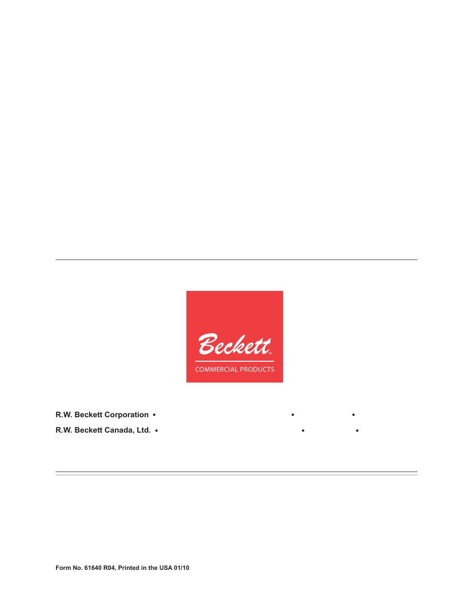 Beckett CG25 User Manual | Page 12 / 12