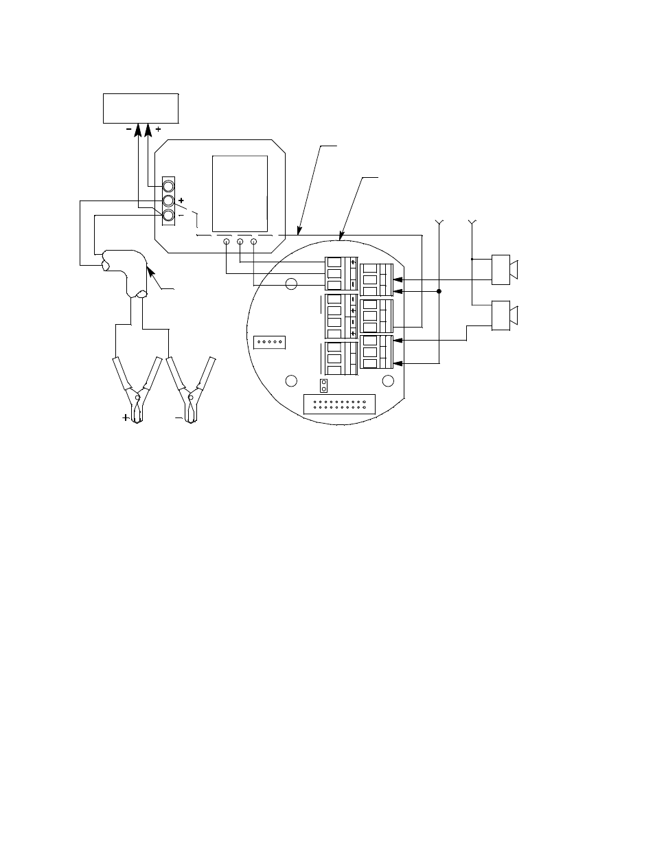 Connecting dc power, Connecting external alarms, Figure 9: rig monitor field wiring | 13 m2 rig monitor operator’s manual | RKI Instruments M2 Rig Monitor User Manual | Page 18 / 53