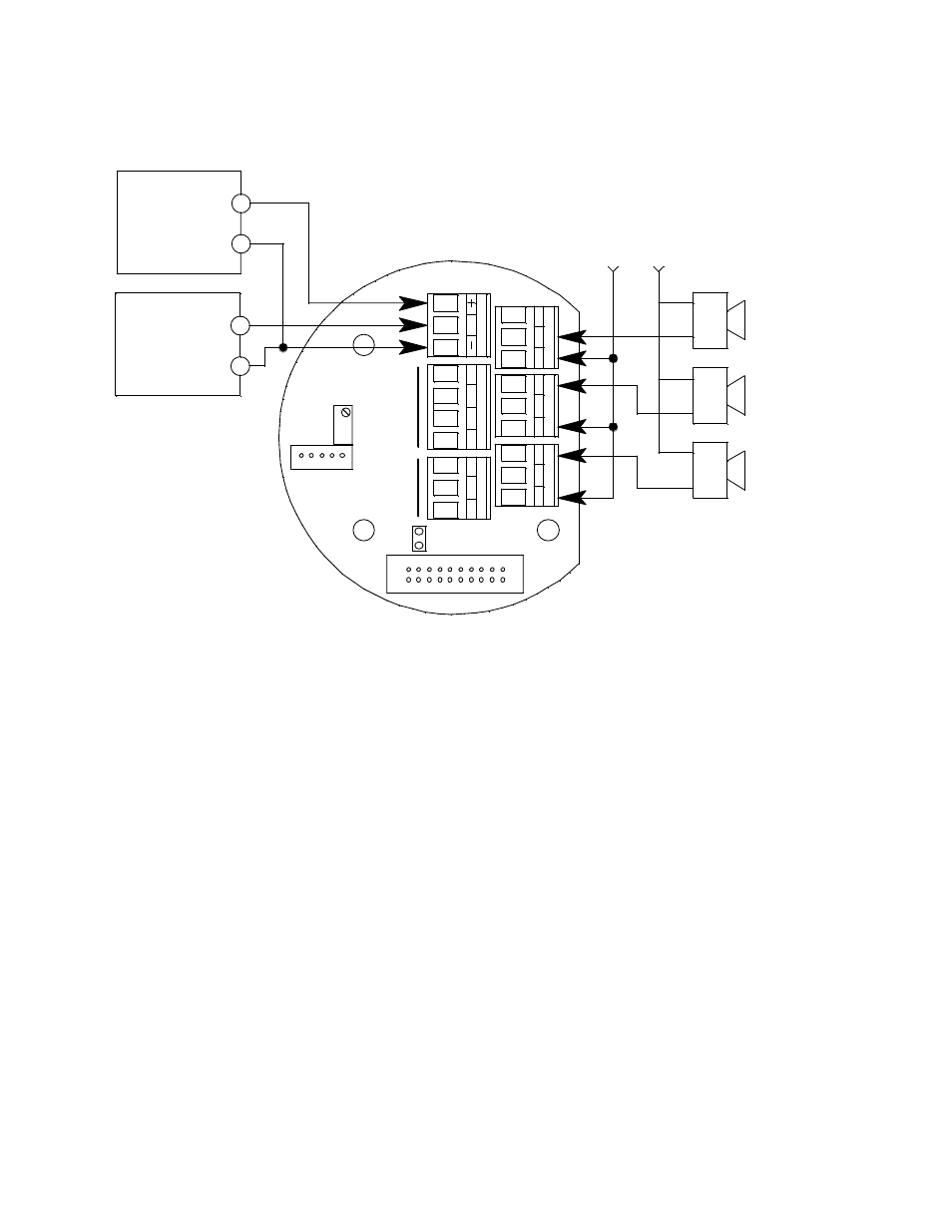 Alarm device power, See modbus wiring, Controller (plc, dcs) see detector wiring | RKI Instruments 65-2610RK-04 User Manual | Page 54 / 57