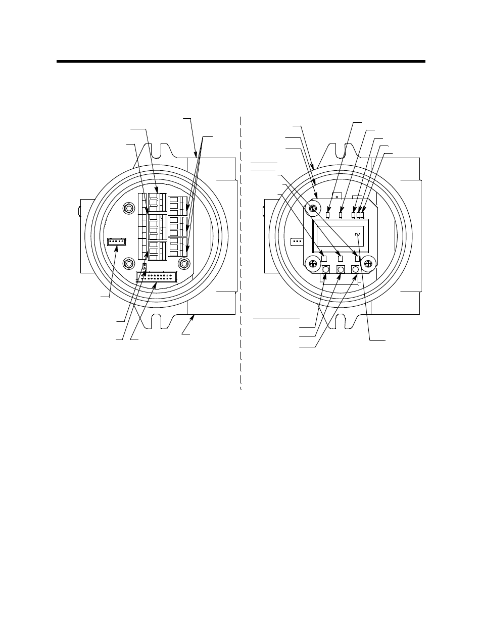 Internal description, Terminal pcb, Display ribbon cable connector | 3/4" npt conduit opening for wire entry | RKI Instruments 65-2615RK-05-04 User Manual | Page 11 / 58