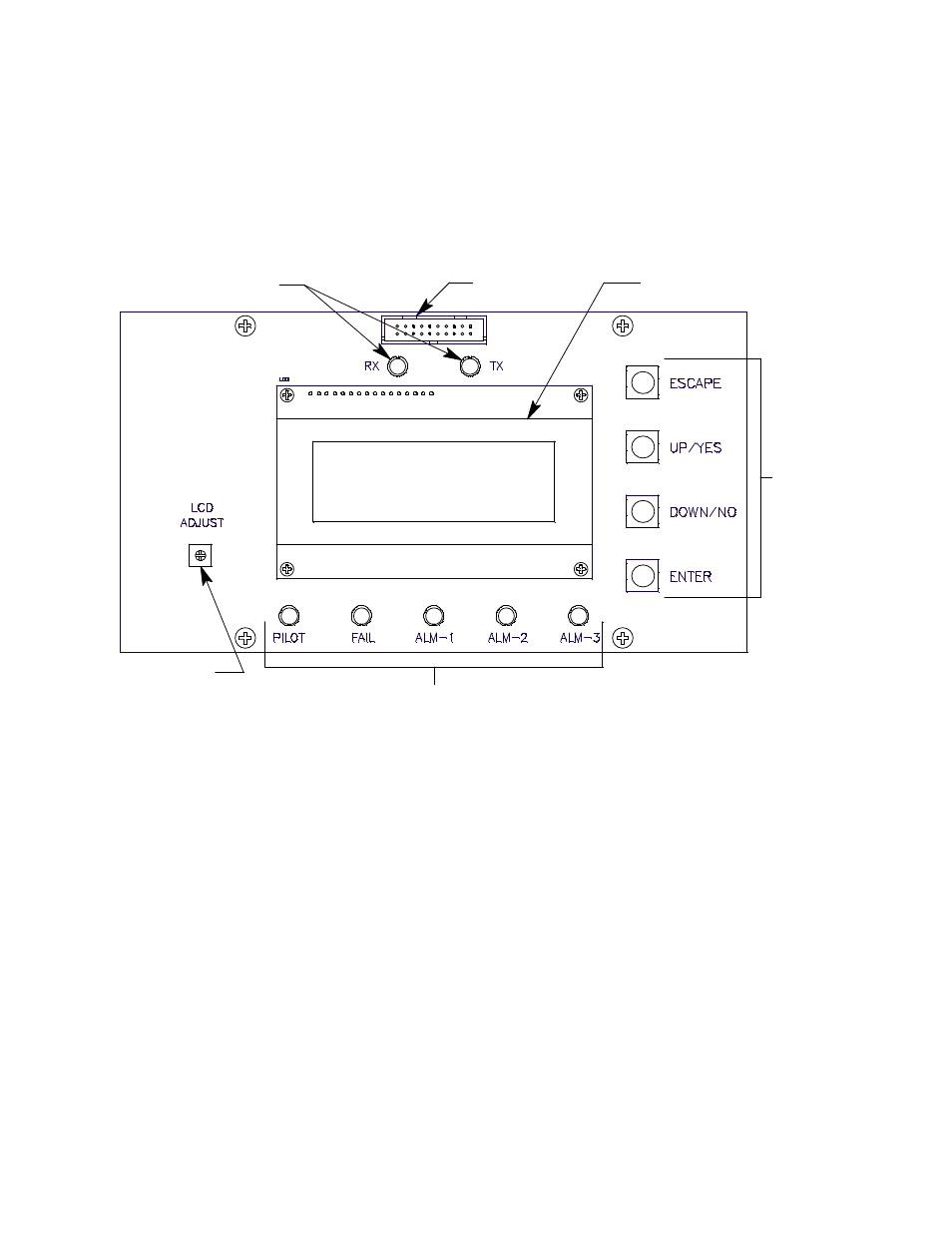 Display pcb | RKI Instruments Digester Gas Monitor User Manual | Page 16 / 96
