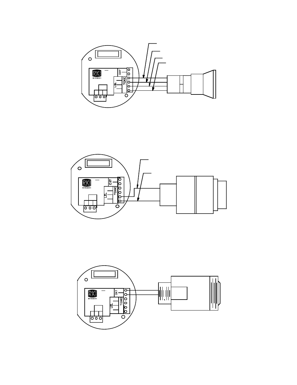 Figure 6: lel detector wiring • co or h, Eclipse detector head operator’s manual 9, Black red | RKI Instruments Eclipse User Manual | Page 9 / 18