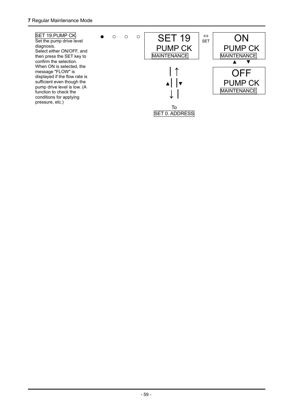 Set 19, Pump ck | RKI Instruments GD-70D Series User Manual | Page 59 / 81