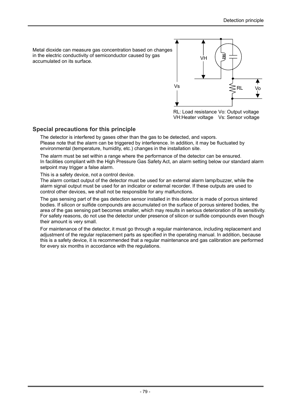 Semiconductor type | RKI Instruments GD-70D Series User Manual | Page 79 / 81