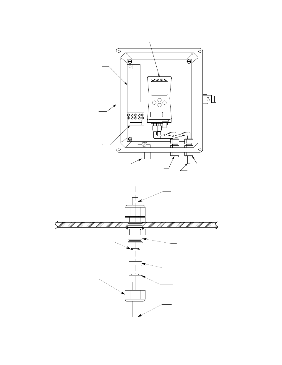 Front farrule, O-ring, Back farrule | 1/4" teflon tube, Nut 1/4" teflon tube, Fitting body | RKI Instruments GD-70D4A-XX User Manual | Page 6 / 10