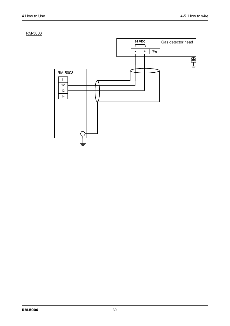 RKI Instruments RM-5000 Series Indicator/Alarm Unit User Manual | Page 30 / 81