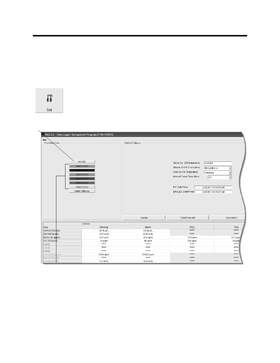 Changing the appearance of the program screens | RKI Instruments Eagle 2 User Manual | Page 117 / 120