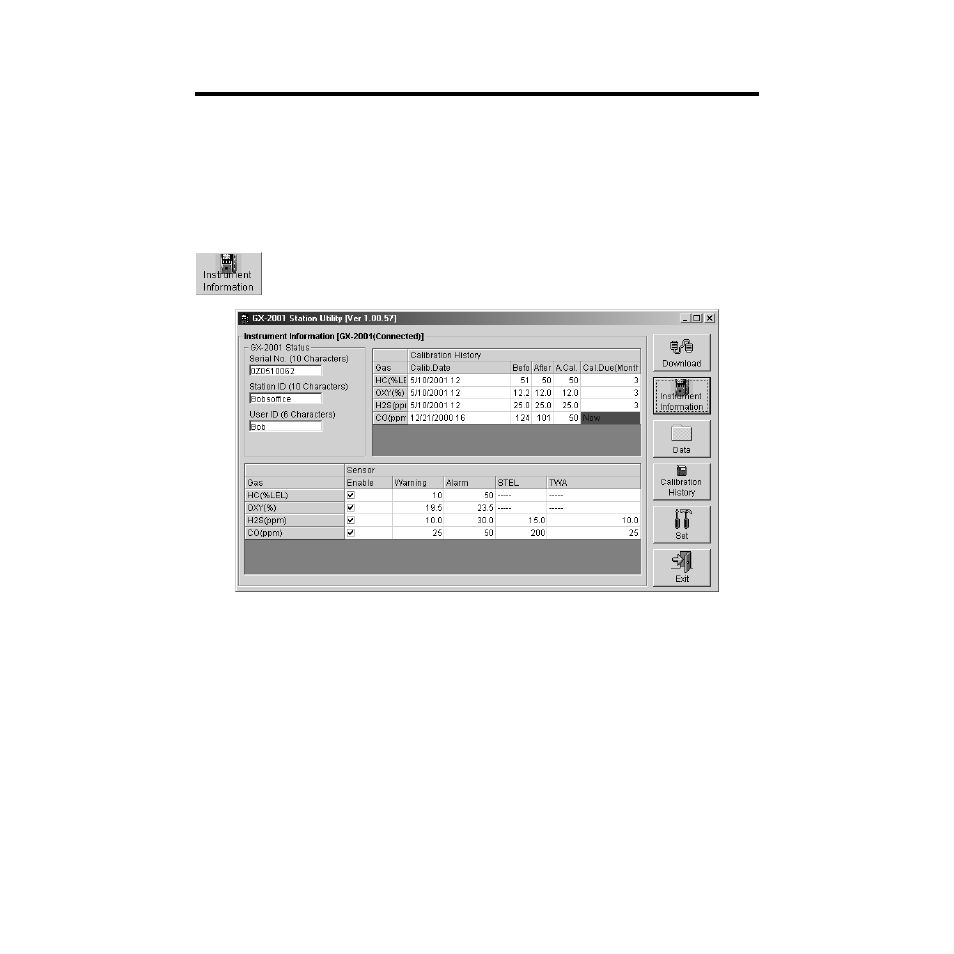 Viewing, printing, and saving data | RKI Instruments GX-2001 User Manual | Page 16 / 27