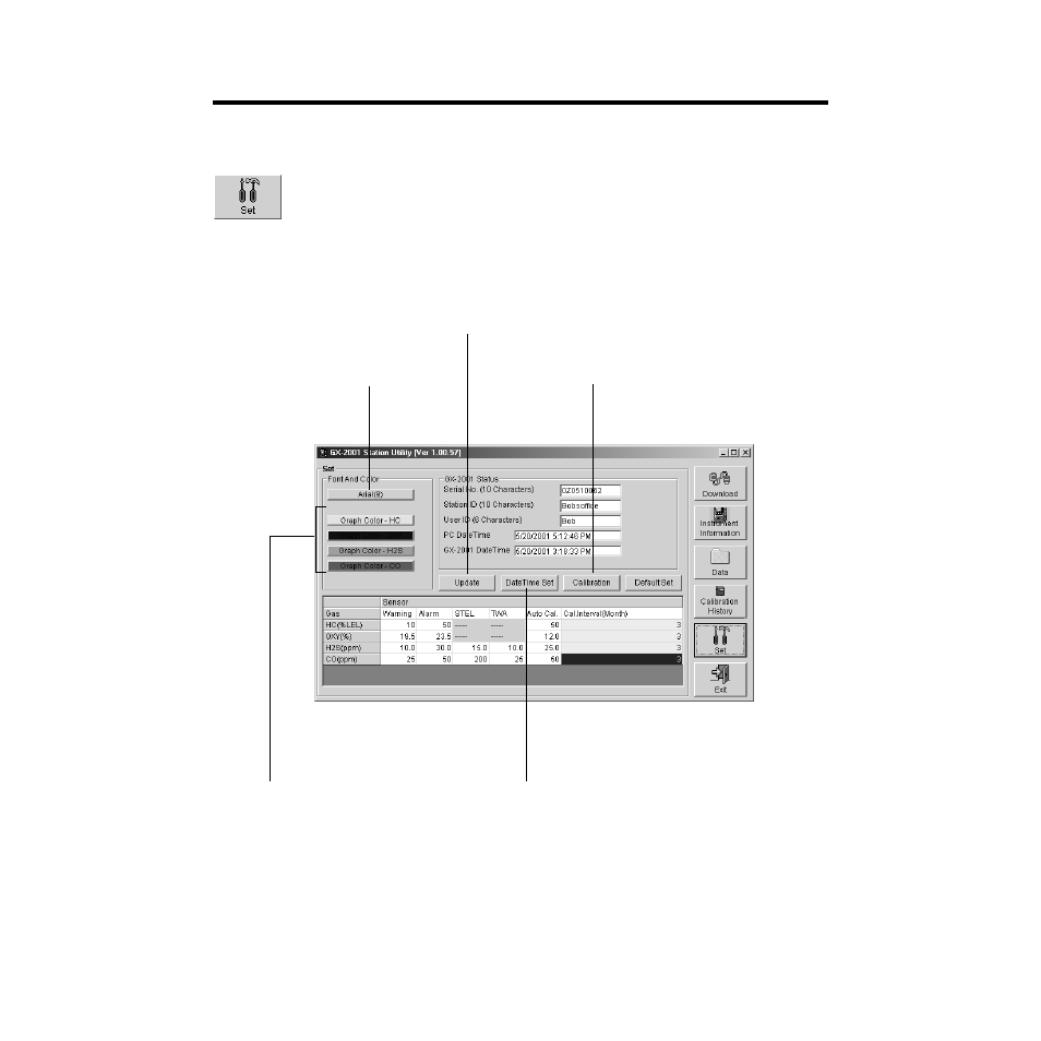 Changing data logging parameters | RKI Instruments GX-2001 User Manual | Page 24 / 27