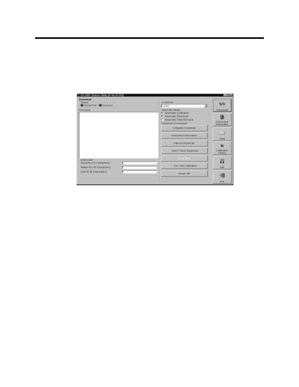 Launching the software | RKI Instruments GX-2001 Data Logging with Calibration Station User Manual | Page 23 / 57
