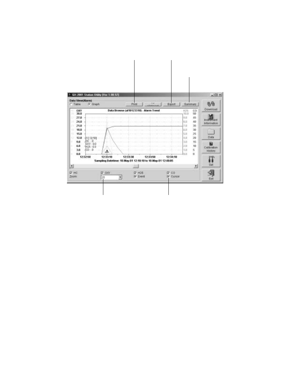 RKI Instruments GX-2001 Data Logging with Calibration Station User Manual | Page 31 / 57