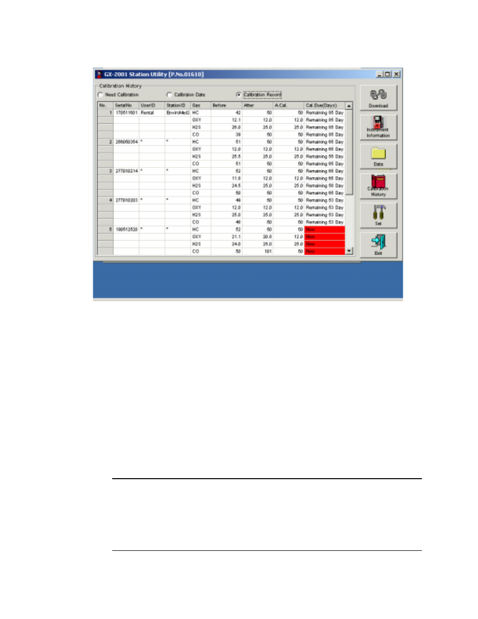 RKI Instruments GX-2001 Data Logging with Calibration Station User Manual | Page 34 / 57
