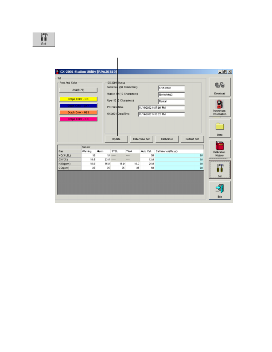 RKI Instruments GX-2001 Data Logging with Calibration Station User Manual | Page 39 / 57