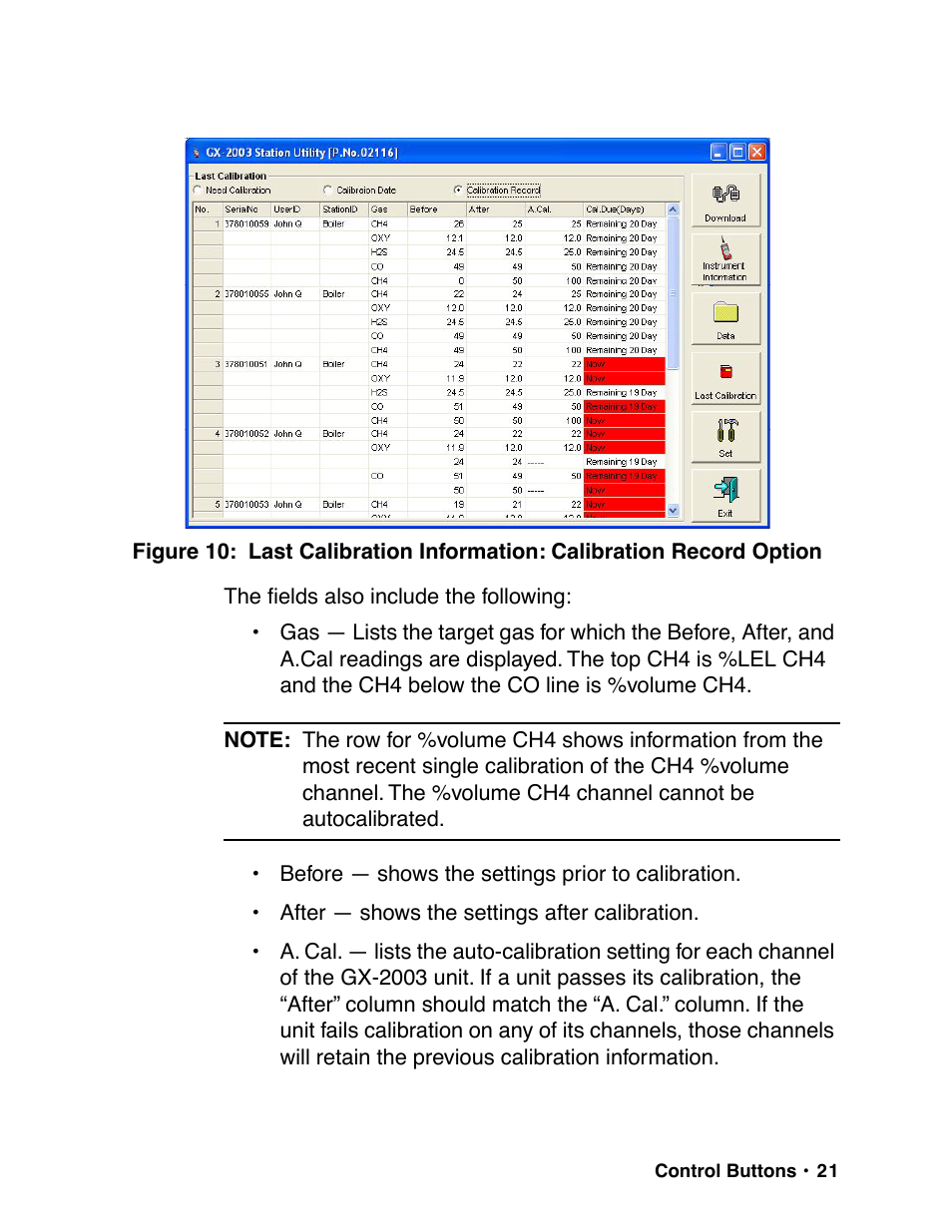 RKI Instruments GX-2003 User Manual | Page 21 / 64