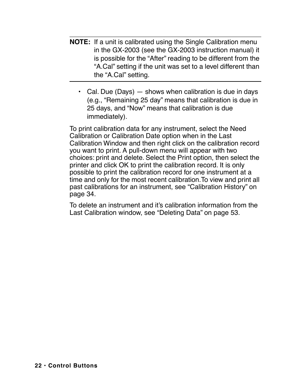 RKI Instruments GX-2003 User Manual | Page 22 / 64