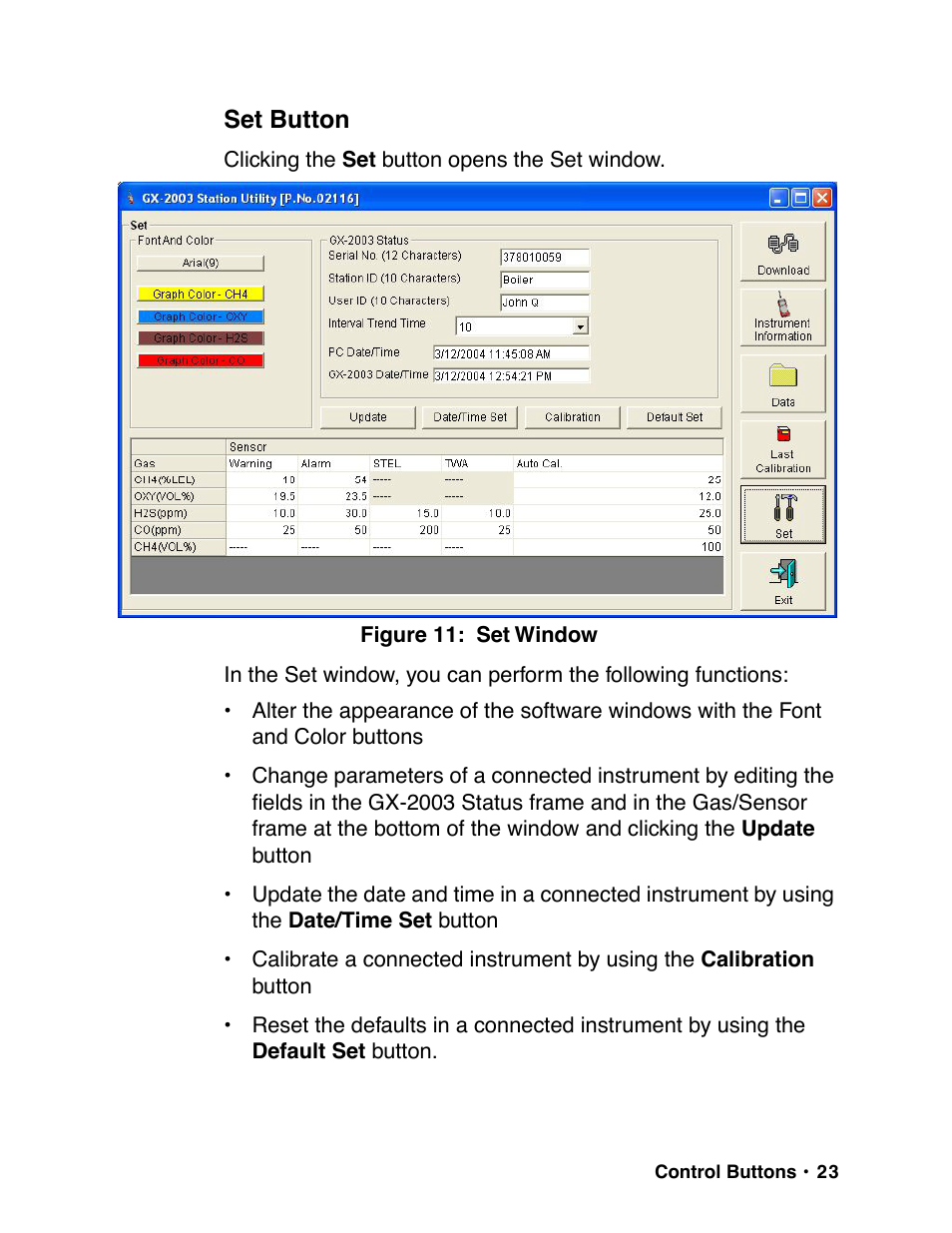 RKI Instruments GX-2003 User Manual | Page 23 / 64