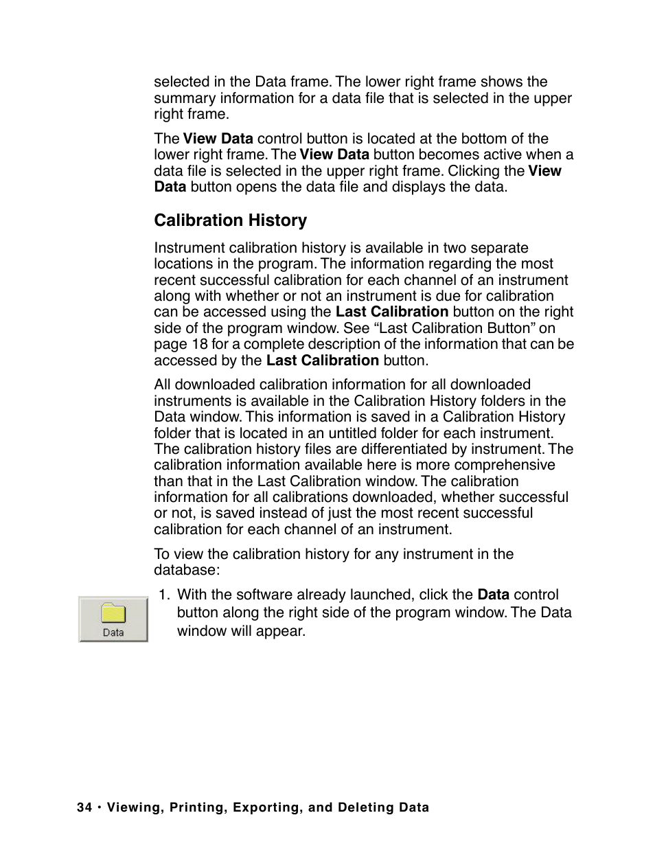 Calibration history | RKI Instruments GX-2003 User Manual | Page 34 / 64