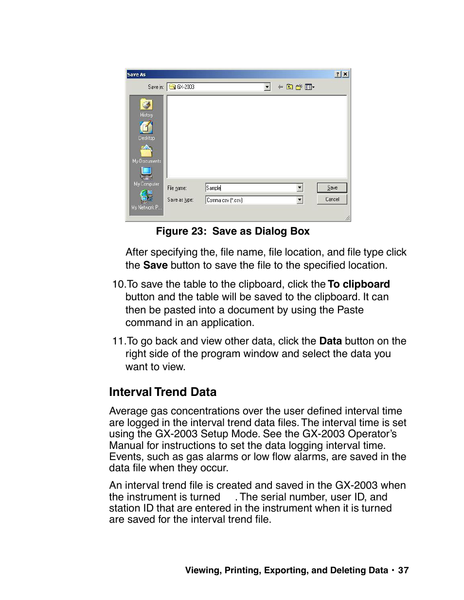 RKI Instruments GX-2003 User Manual | Page 37 / 64