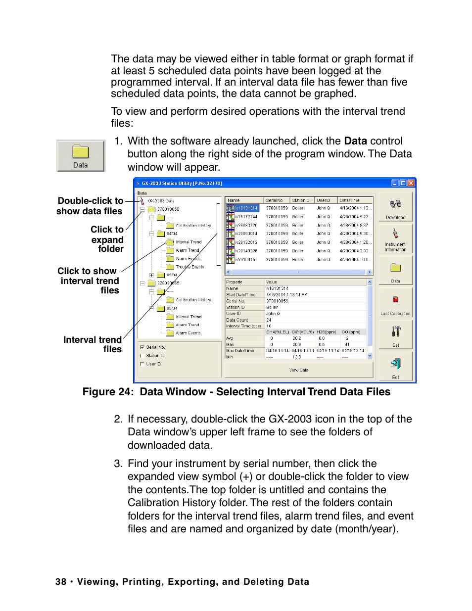 RKI Instruments GX-2003 User Manual | Page 38 / 64