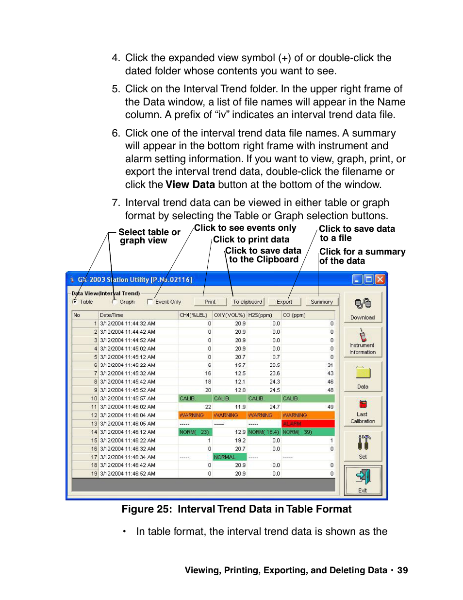 RKI Instruments GX-2003 User Manual | Page 39 / 64