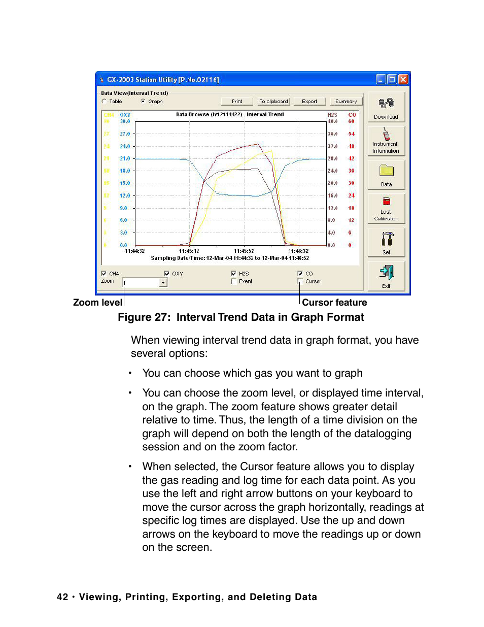RKI Instruments GX-2003 User Manual | Page 42 / 64