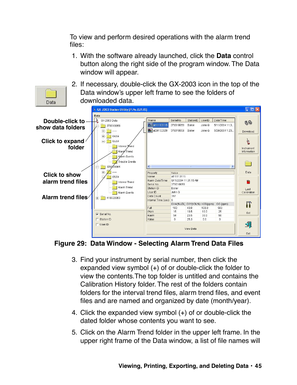 RKI Instruments GX-2003 User Manual | Page 45 / 64