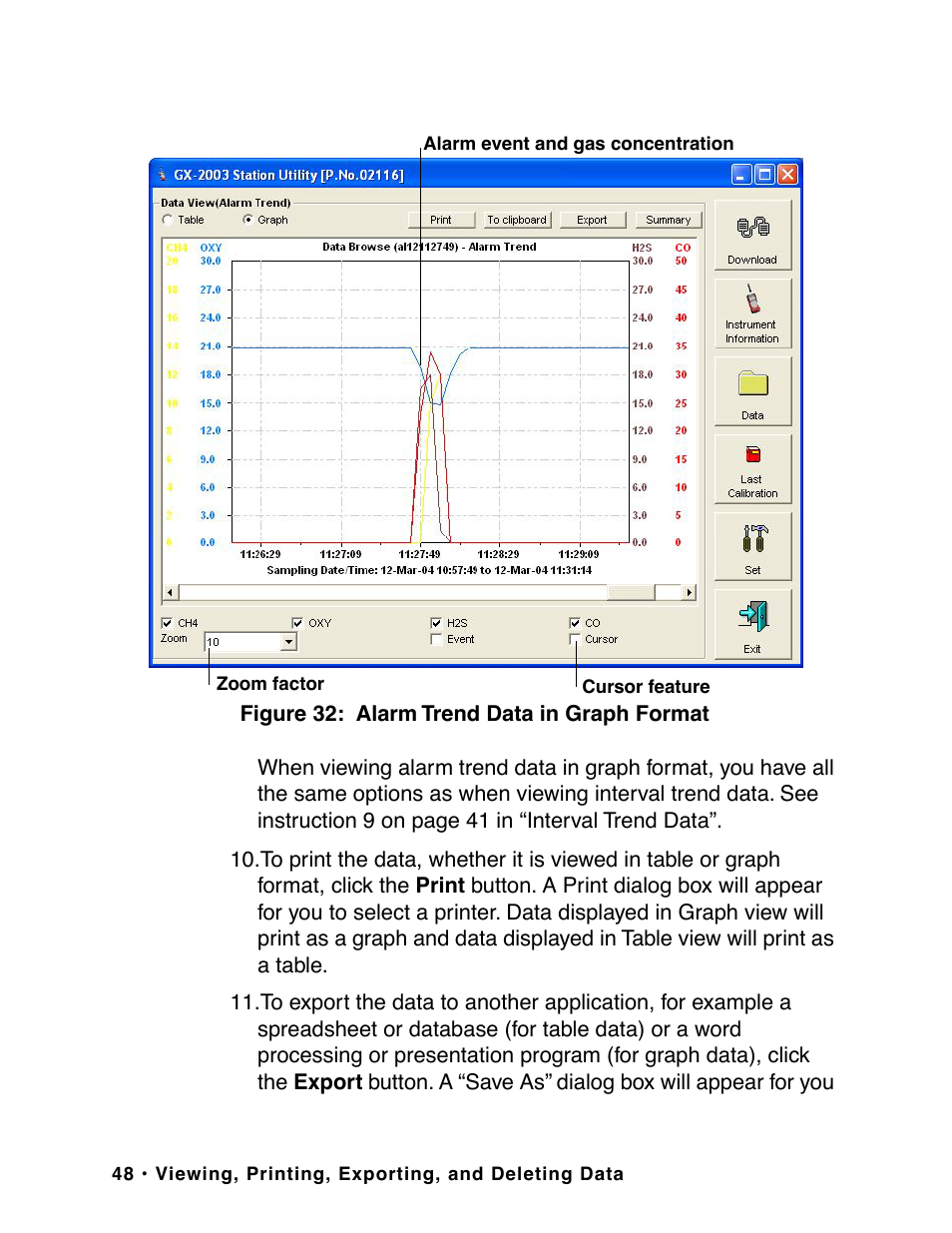 RKI Instruments GX-2003 User Manual | Page 48 / 64