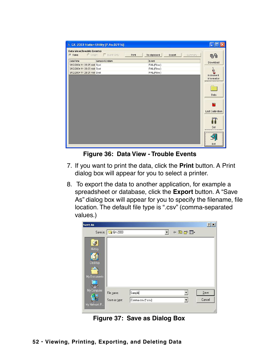 RKI Instruments GX-2003 User Manual | Page 52 / 64