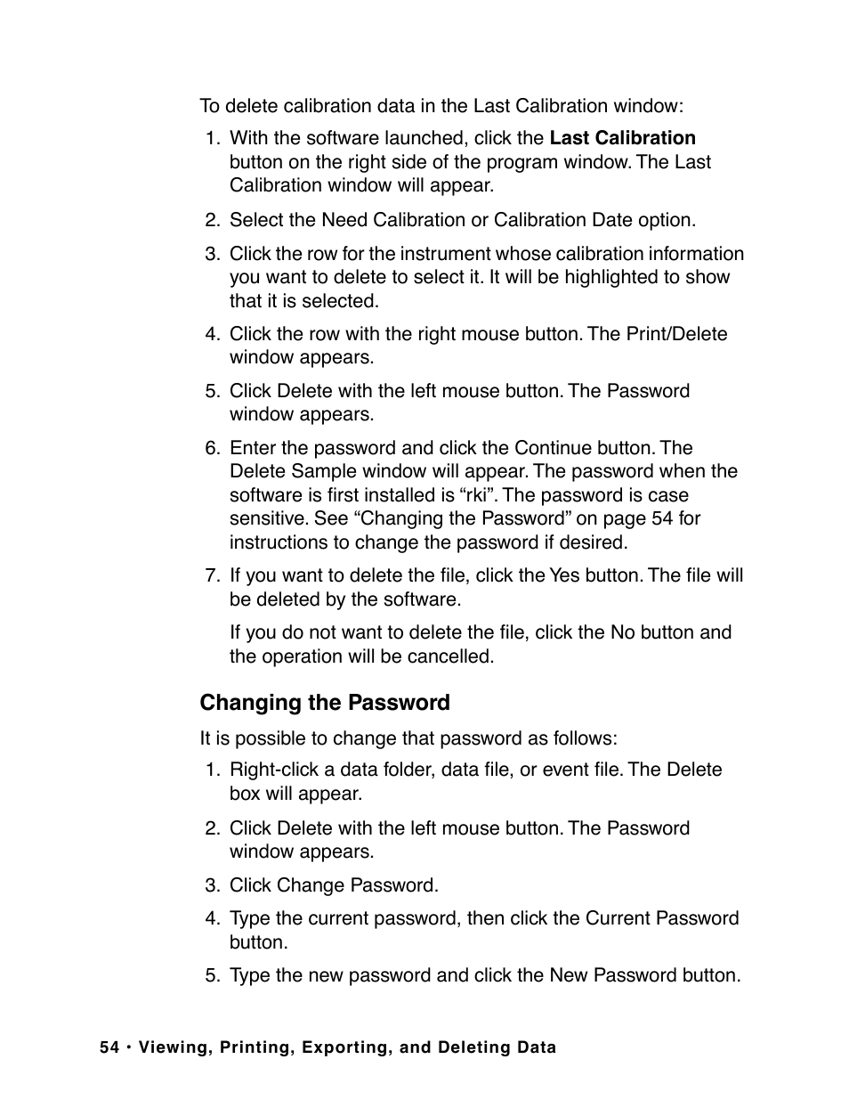 RKI Instruments GX-2003 User Manual | Page 54 / 64