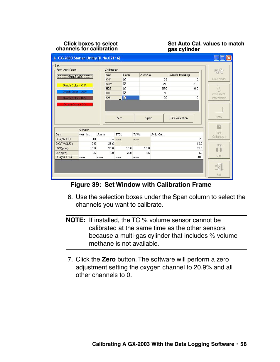 RKI Instruments GX-2003 User Manual | Page 58 / 64