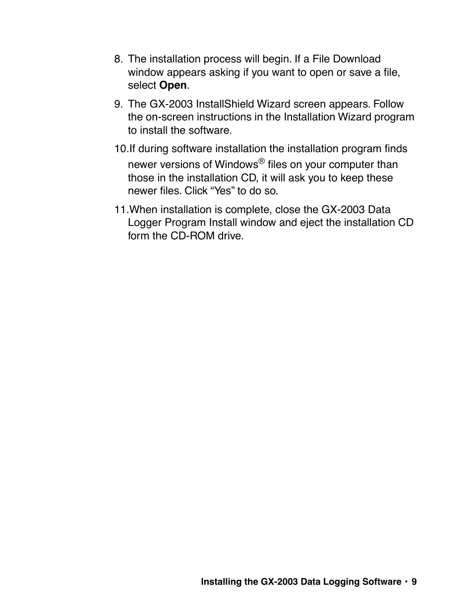 RKI Instruments GX-2003 User Manual | Page 9 / 64