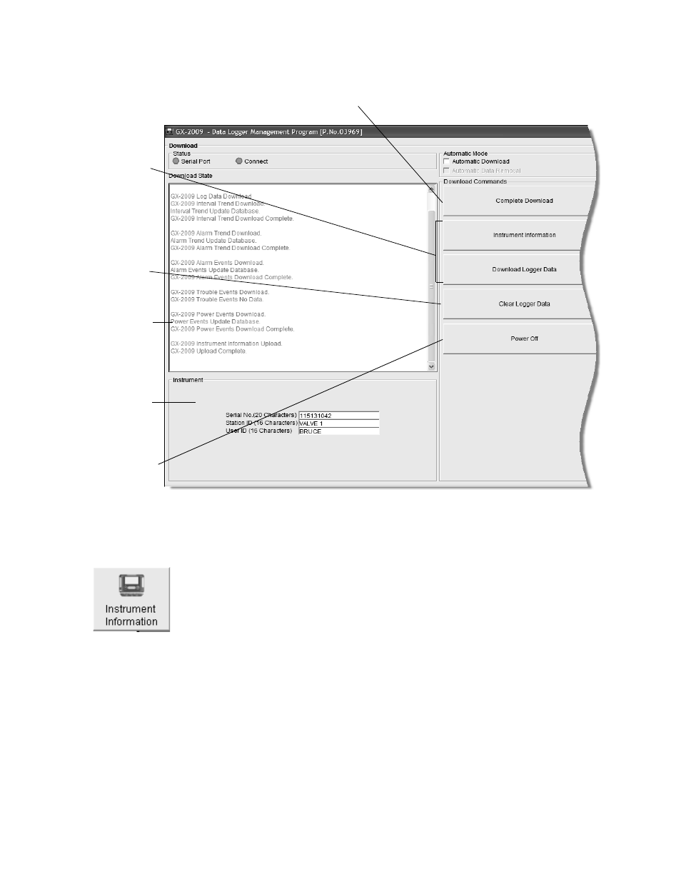 RKI Instruments GX-2009 Data Logger Management Program User Manual | Page 26 / 81