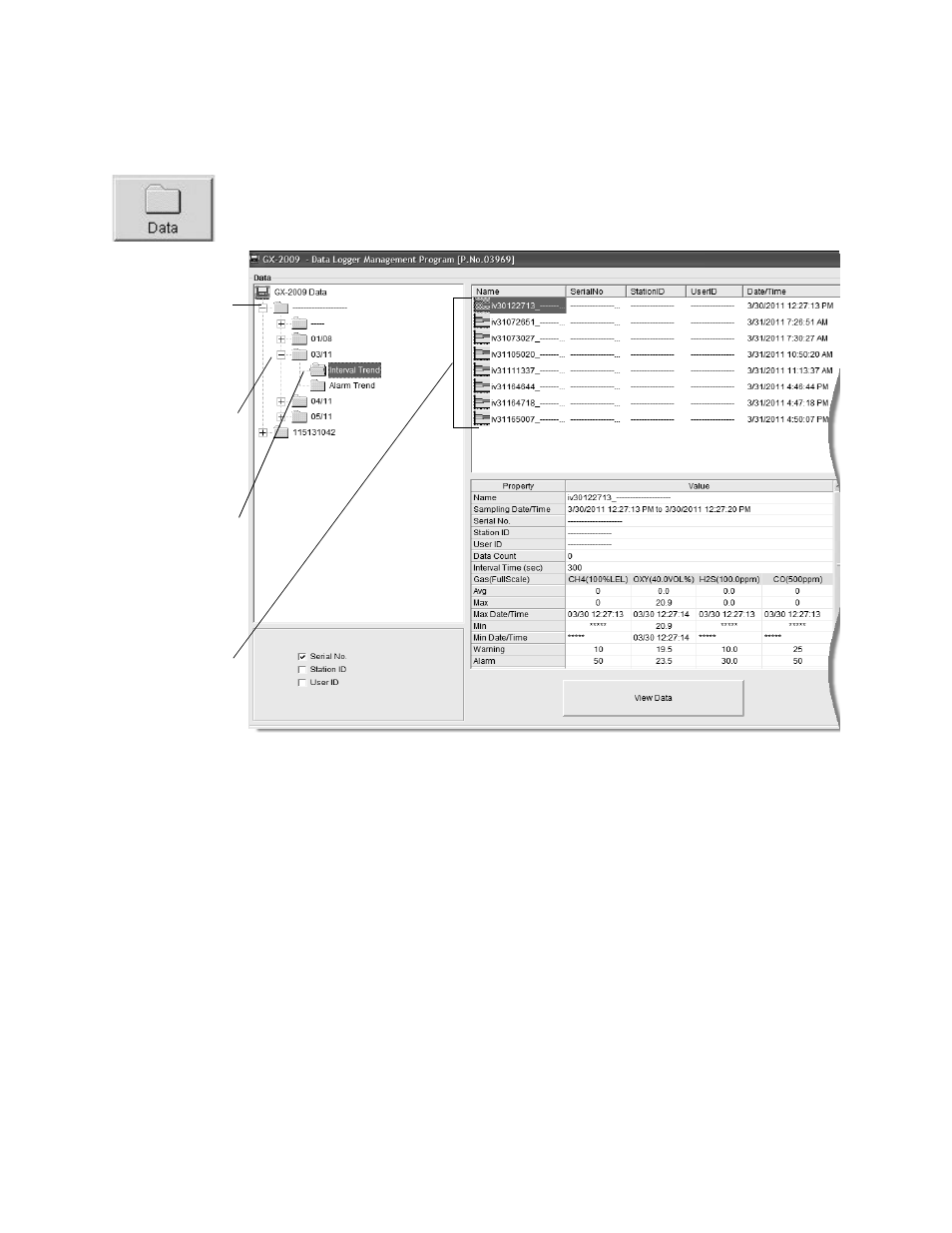 RKI Instruments GX-2009 Data Logger Management Program User Manual | Page 46 / 81