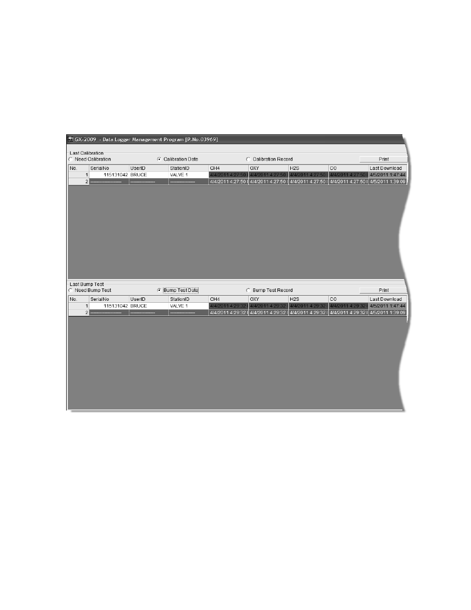 RKI Instruments GX-2009 Data Logger Management Program User Manual | Page 72 / 81