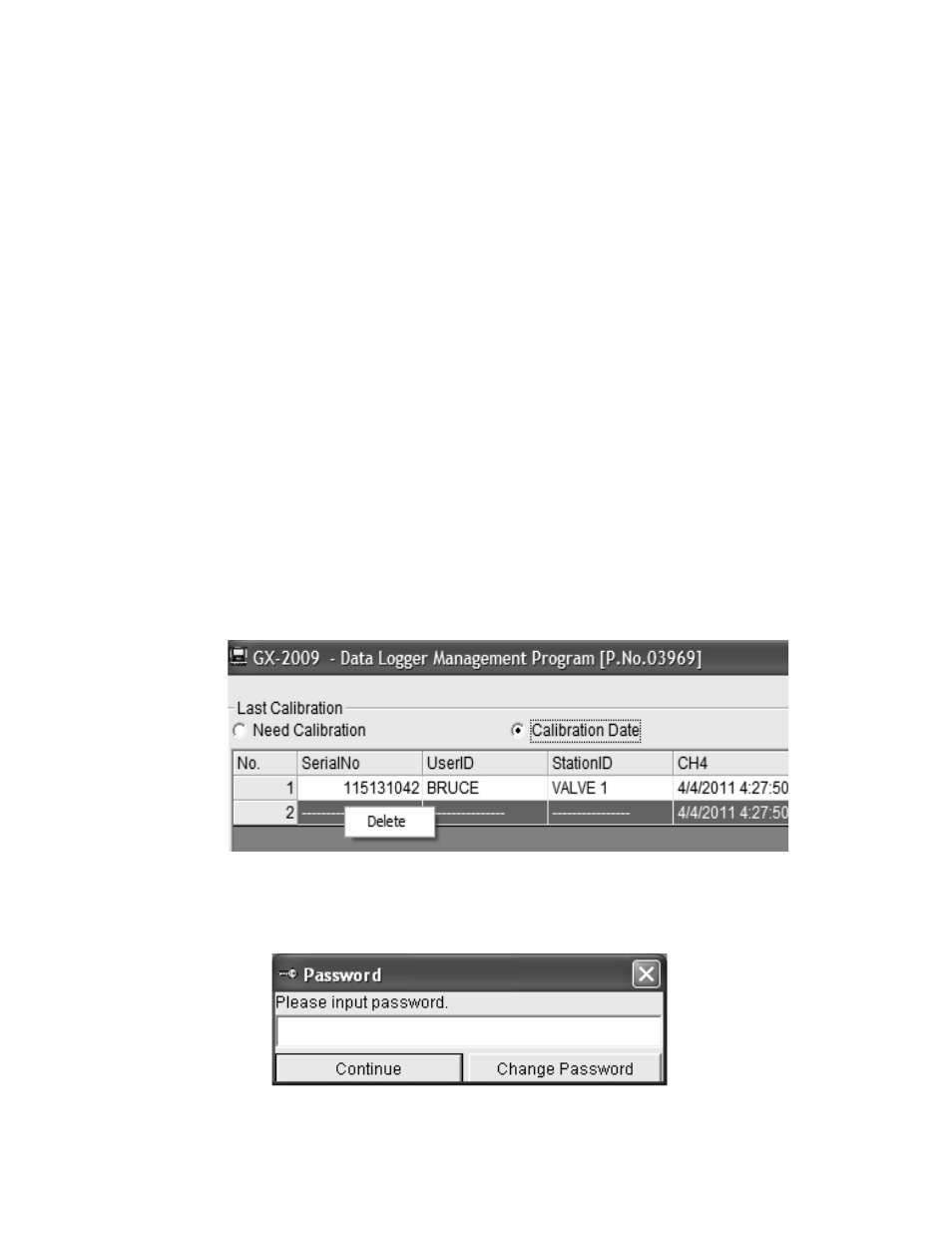 RKI Instruments GX-2009 Data Logger Management Program User Manual | Page 75 / 81