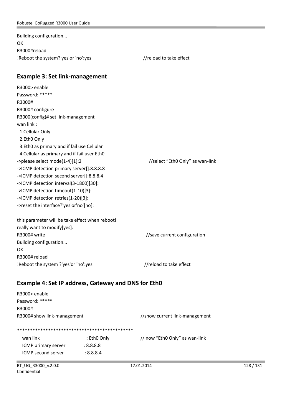 Example 3: set link-management | Robustel R3000 User Guide User Manual | Page 129 / 132