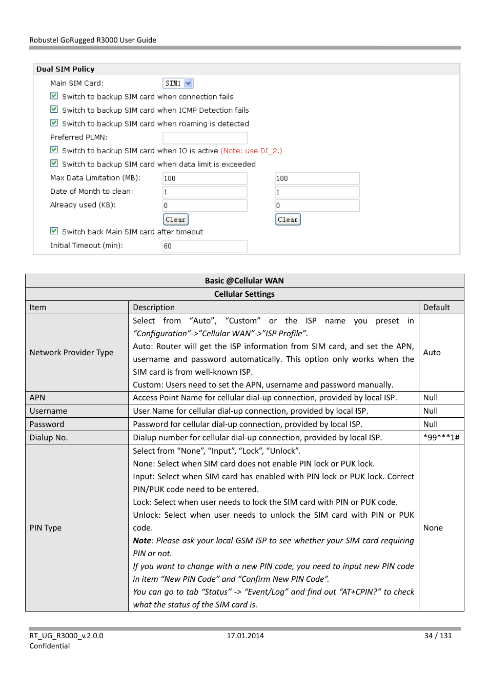 Robustel R3000 User Guide User Manual | Page 35 / 132