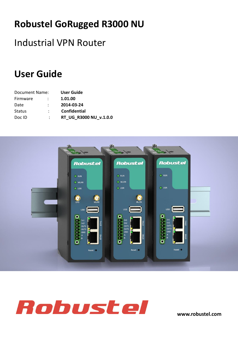 Robustel R3000 NU User Manual | 111 pages