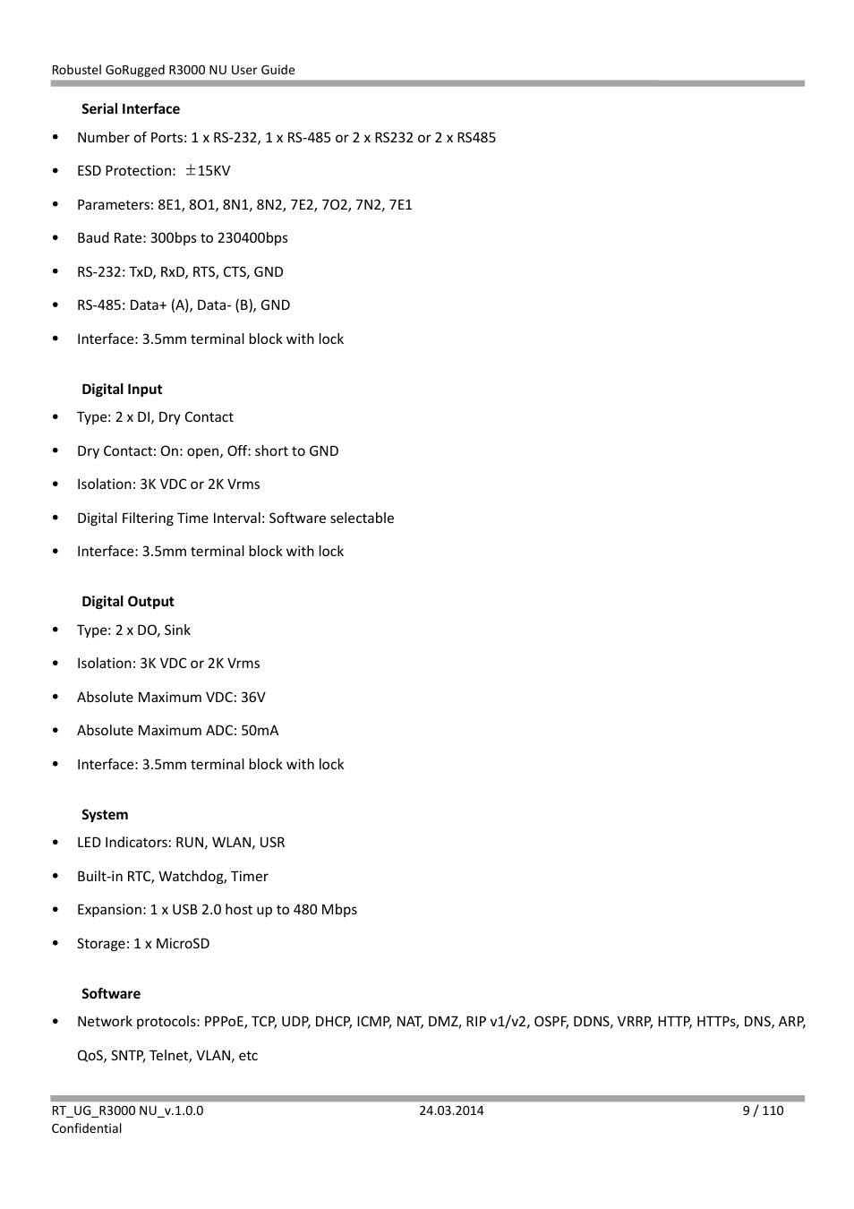 Robustel R3000 NU User Manual | Page 10 / 111