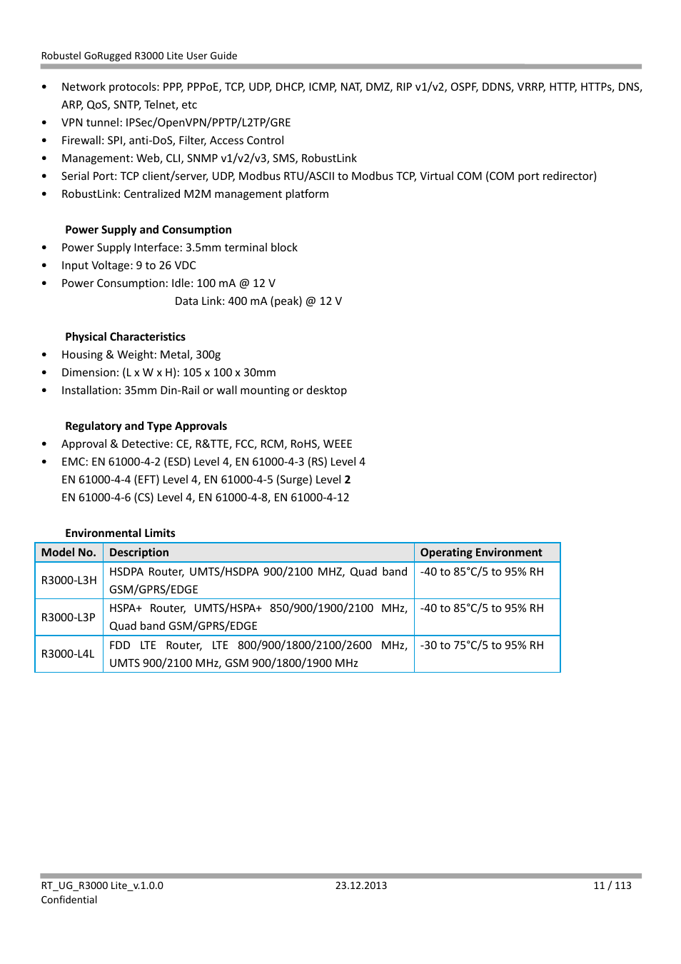 Robustel R3000 Lite User Guide User Manual | Page 12 / 114