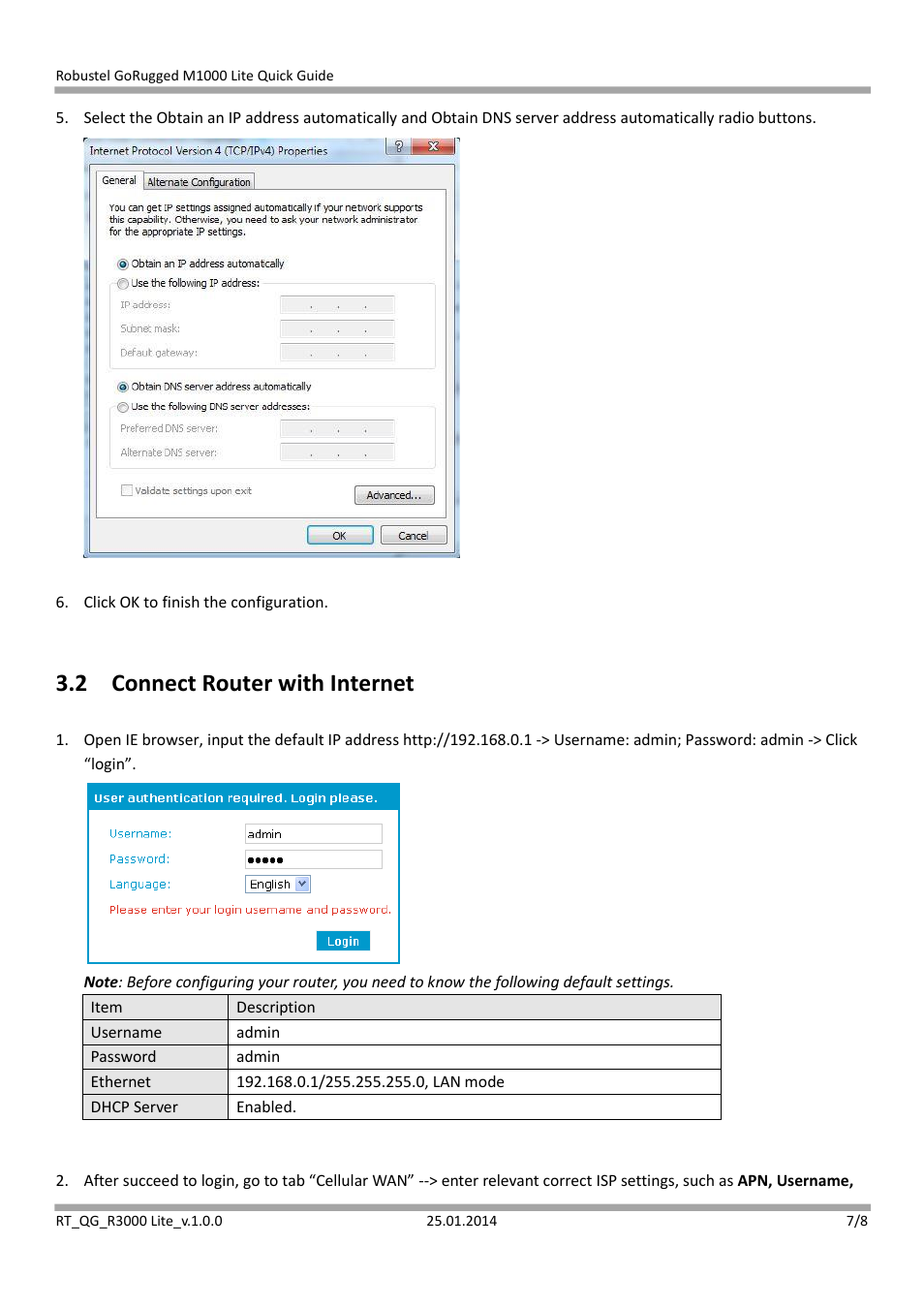 2 connect router with internet | Robustel R3000 Lite Quick Guide User Manual | Page 7 / 8