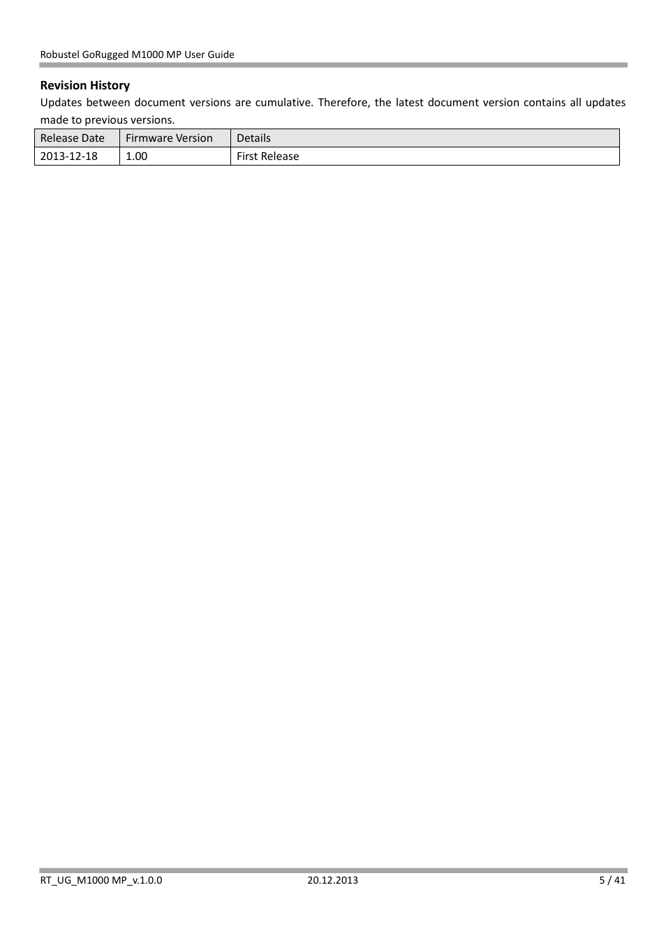 Robustel M1000 MP User Guide User Manual | Page 6 / 42