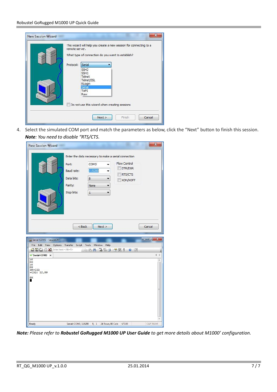 Robustel M1000 UP Quick Guide User Manual | Page 7 / 7